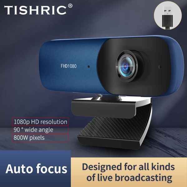 

webcams tishric usb webcam 1080p autofocus/no autofocus 4k web cam camera with microphone hd pc for computer