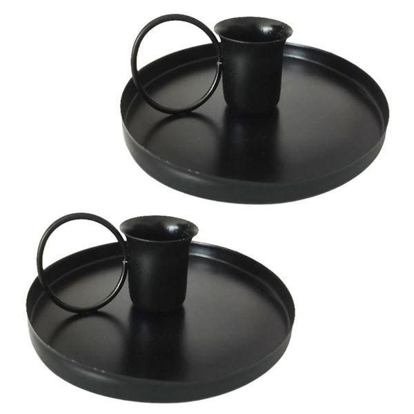 

candle holders 2pcs retro style stick iron tea cup candlesticks table decors