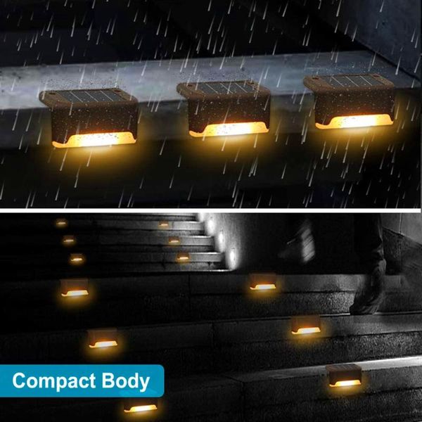 

solar ladder lights aisle corridor stairs railing fence lamp led light qp2
