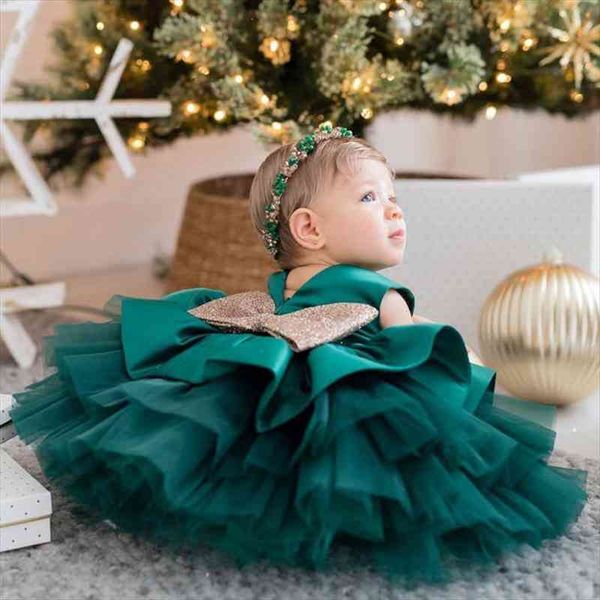 

first year birthday costume baptism girl dress princess layered flower girls kids for baby clotheschildren wedding party wear, Red;yellow