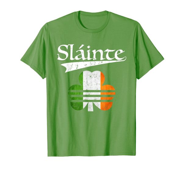 

slainte irish t shirt st patricks day ireland saying gift, White;black