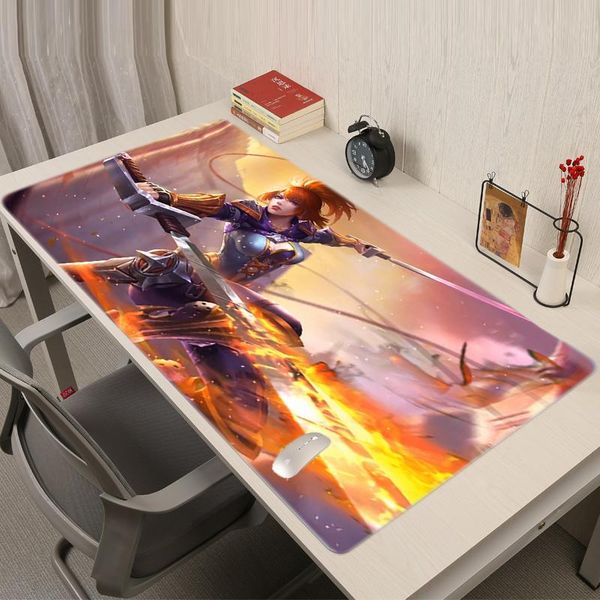 

mouse pads & wrist rests mobile legend pad carpet cute pc gamer cabinet anime girl mause xxl gaming accessories kawaii large keyboard desk