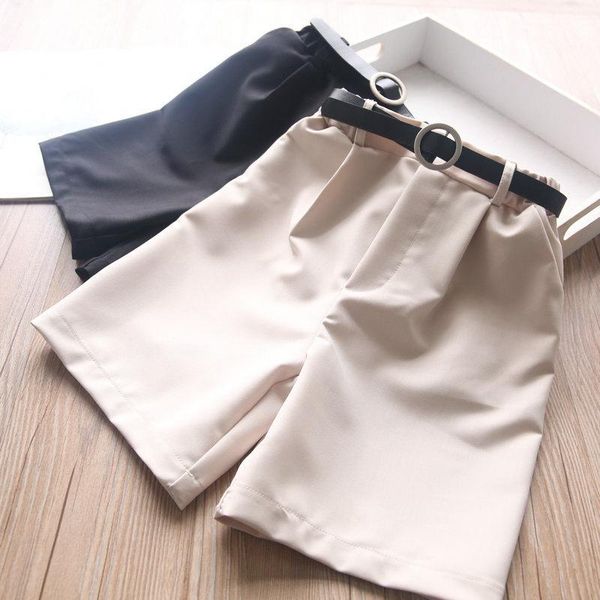 

shorts 2021 girls summer fashion kids clothes 3-8 years d, Black