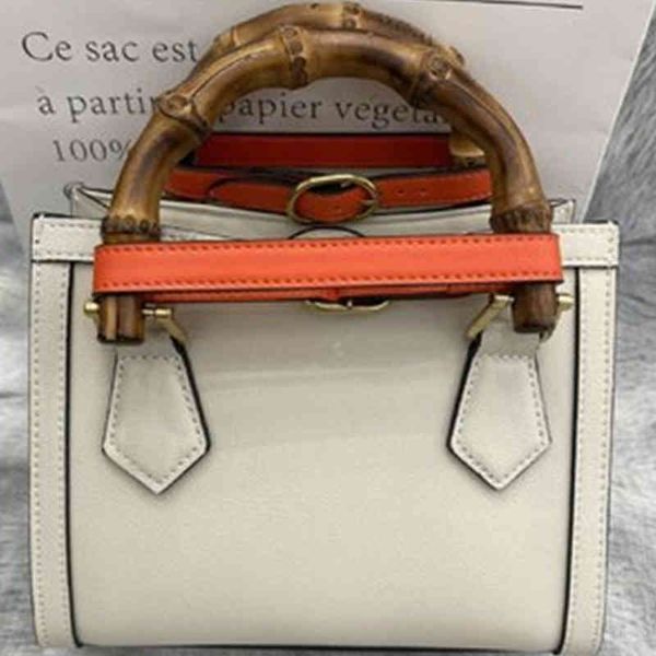 

handbag new women's leather bamboo joint portable tote bag minority texture single shoulder messenger bags commuter handbags female