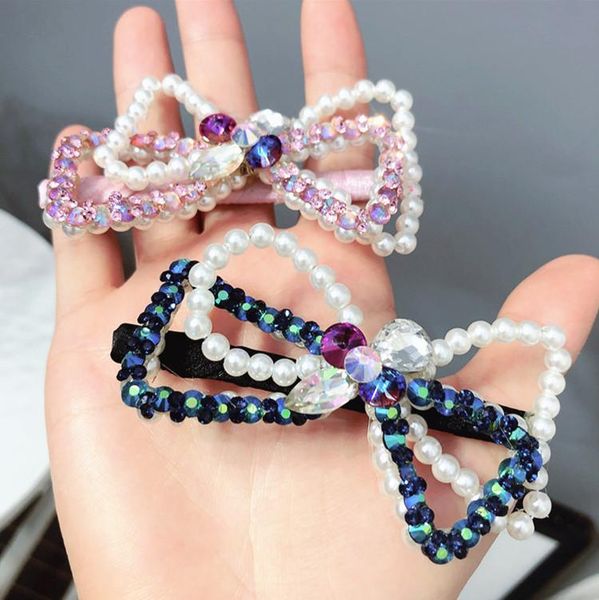 

hair accessories fanshang006 women rhiestone hairgrips beading hairpins butterfly bowknot clips
