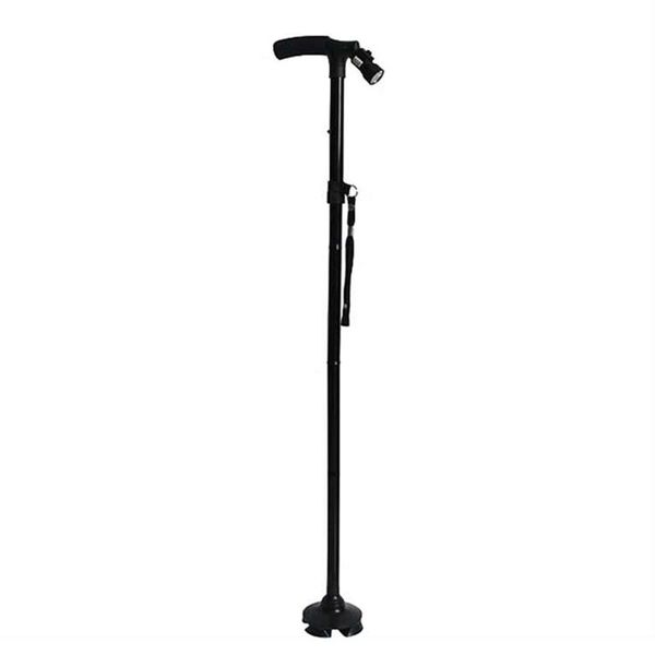 

car sponge easy adjustable walking stick folding cane lightweight collapsible black