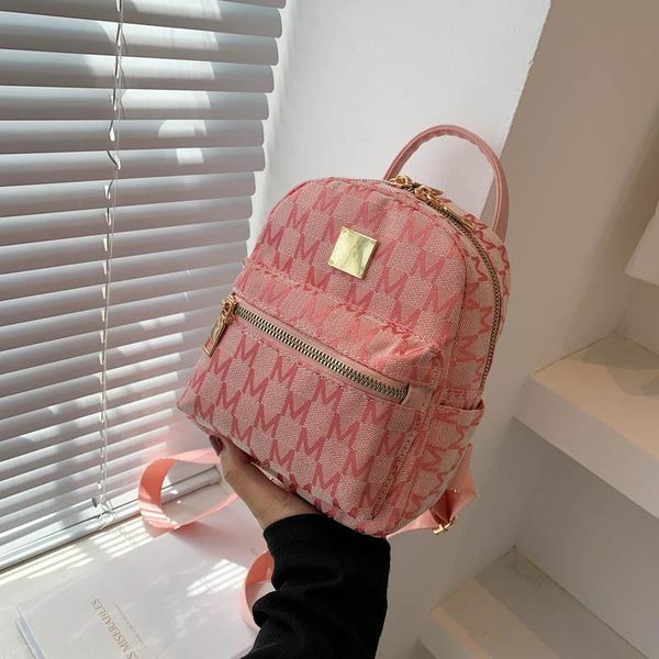 

backpack women 2021 fashion print small western style travel bag summer student