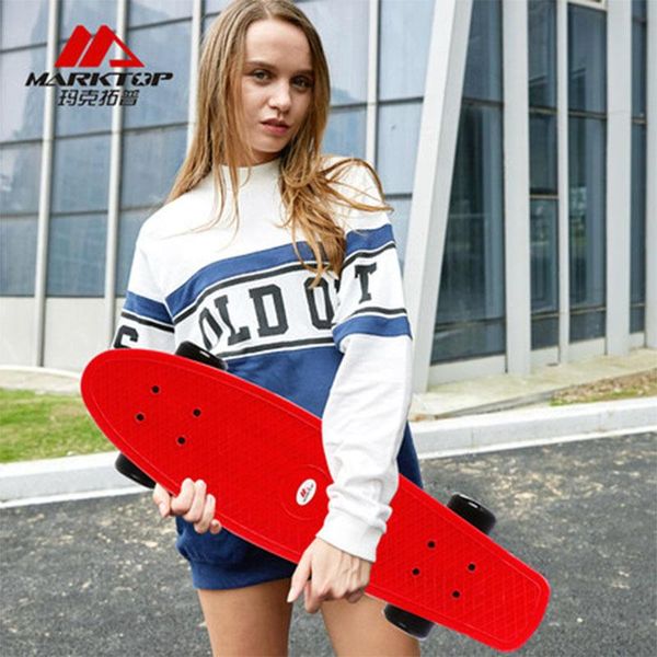 

teenagers brush street plastic small fish skateboard girls high speed four-wheel skateboard single jump new style