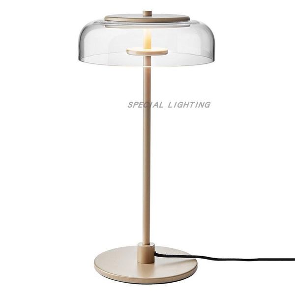 

modern and simple led reading lamp nordic bedroom study secondary bedside glass table lamp