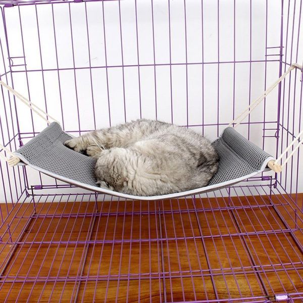 

cat beds & furniture summer breathable mesh suspended hammock pet for sleeping bag hanging swing hamster bed1