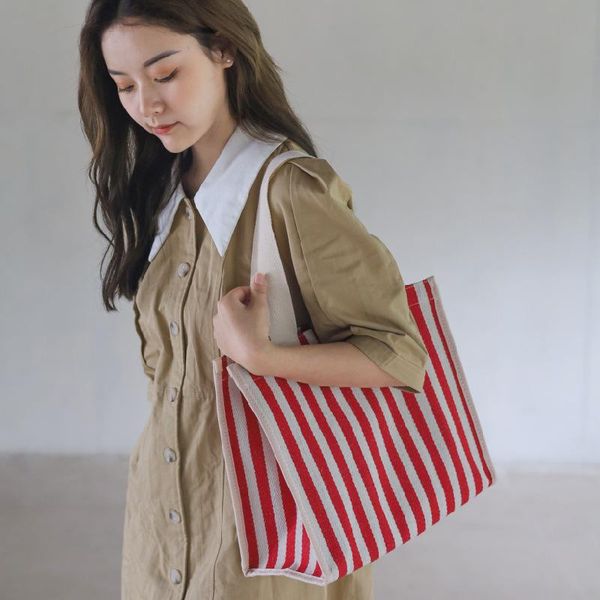 

evening bags fashion all-match canvas bag women large shopping letter shoulder female handbag casual tote