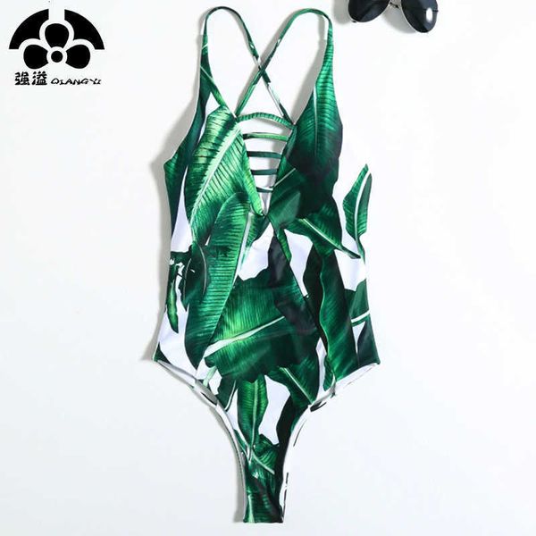 

2021 hollow one piece swimsuit female swimwear women jumpsuit swimsuits monokini push up bikini bathing suit cross strap beach y19062901, White;black