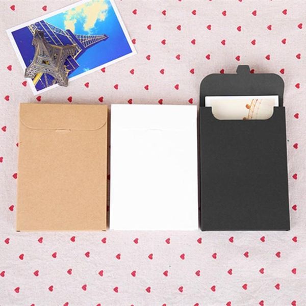 

10.8*15.5+1.5cm 20pcs gift greeting card postcard po box kraft paper envelope invitation letter stationery packaging bag11