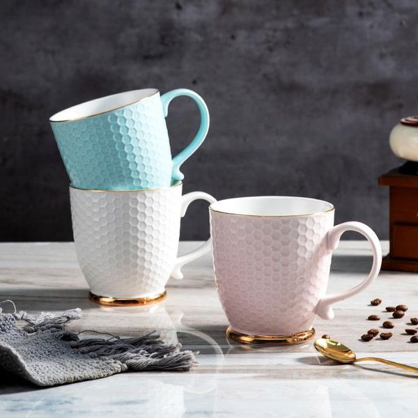 

mugs nordic creative morandi color ceramic water cup flower tea coffee mug