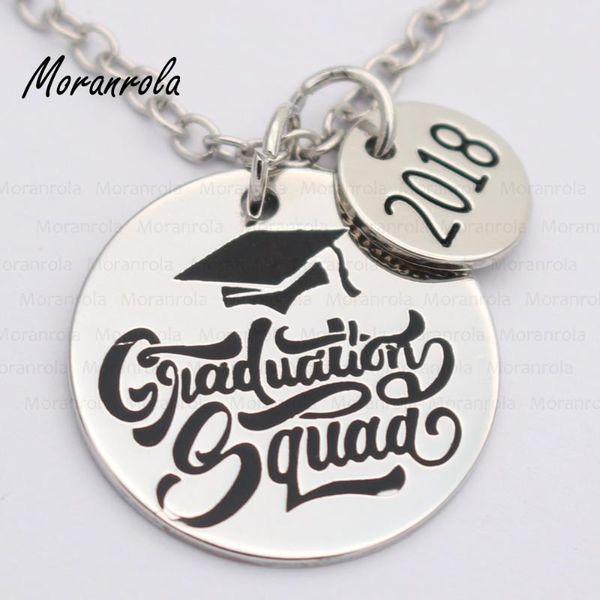 

pendant necklaces arried "graduation squad "copper necklace &keychain,charm,teacher graduation gift cap 2021, jewelry, Silver
