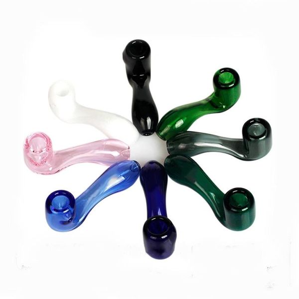 Hammer Classic Spoon pipe Mini Hookah Tobacco Hand Pipes Smoking Labs Sherlock Glass Pipe