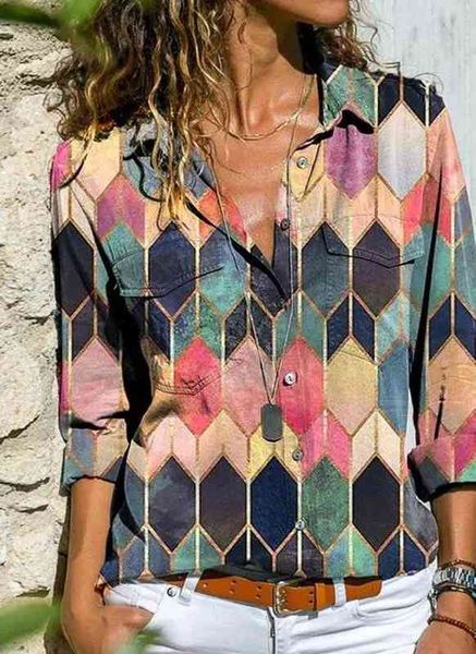 

fashion women shirt long sleeved womens casual printing plus size ladies drop good quality, White