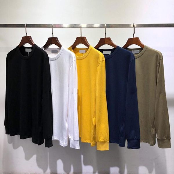 

men's t-shirts long sleeve cotton long sleeve sweatshirt hip hop men streetwear causal base shirt mens clothing tee, White;black