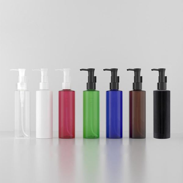 

storage bottles & jars 20pcs 250ml travel oil pump cap pet empty perfume refillable round bottle shower gel shampoo liquid soap cosmetics