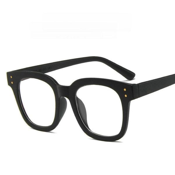 

fashion sunglasses frames computer glasses frame for women men vintage square spectacle luxury eyewear anti-blue light optical eyeglasses, Black