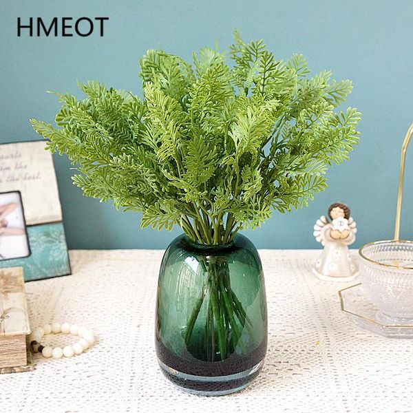 

3 branch/bunch feathers leaf water fern artificial flower fake flower green plants garden wedding balcony home decor p props