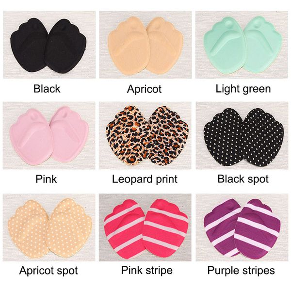 

5 pairs sole high heel foot cushions forefoot anti-slip insole breathable foot pad soft insert can csv
