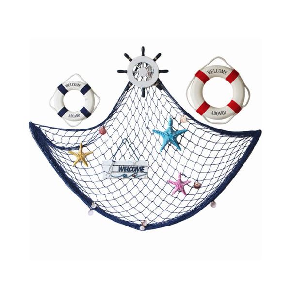 

fishing accessories 150*200cm marine style hanging net pendant mesh home decor diy craft wall decoration ornament