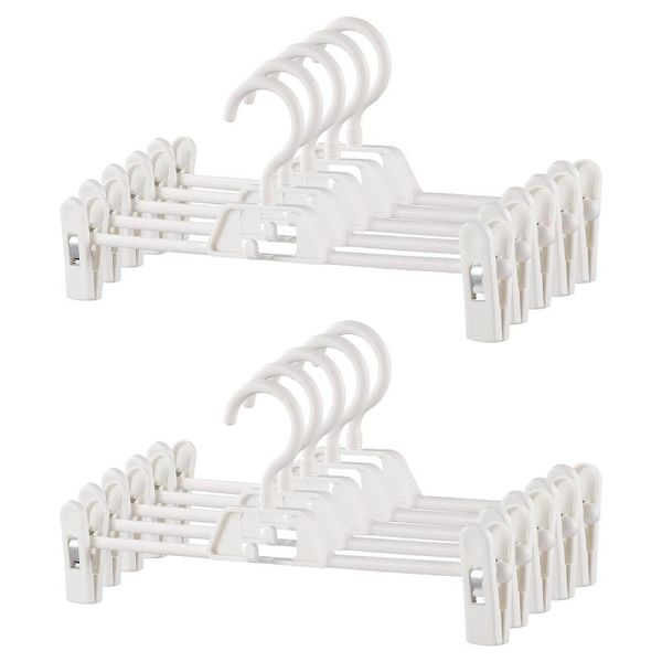 

hangers & racks doitool 10pcs pant skirt adjustable clips pants clothes hanger rack