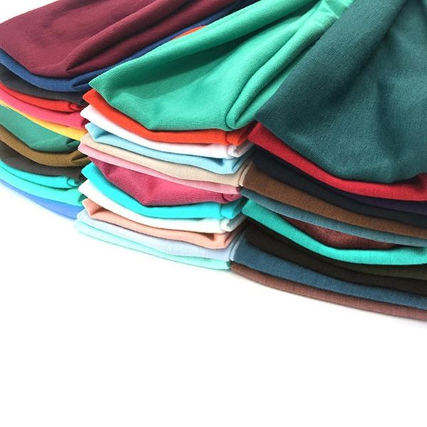 

solid color sport yoga headband men women stretch outdoor fitness head bands fashion summer hair elastic bands jllewv