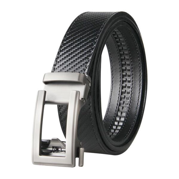 

belts belt men genuine luxury leather for strap male metal black automatic buckle 3.5cm width, Black;brown