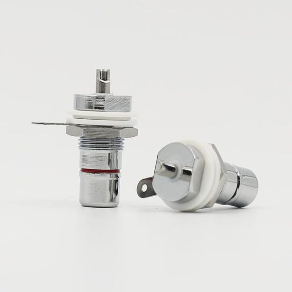 

smart power plugs 4pcs high end audio grade ac-107(r) rhodium plated rca socket chassis oem