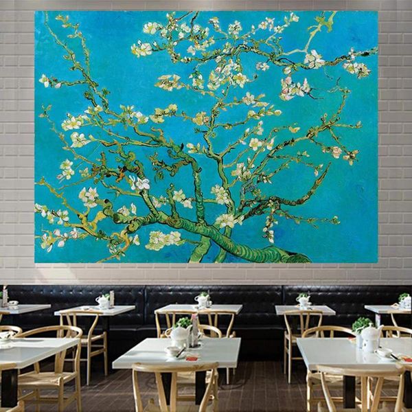 

tapestries art carpet vangogh print painting hall mat large home fabric decorative bedroom living hanging night famous sunflower