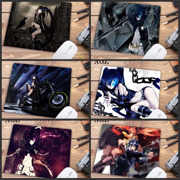 

mouse pads & wrist rests xgz anime girls black rock shooter cool beauty mousepad printing pc game gaming mice mat 18x22cm promotion