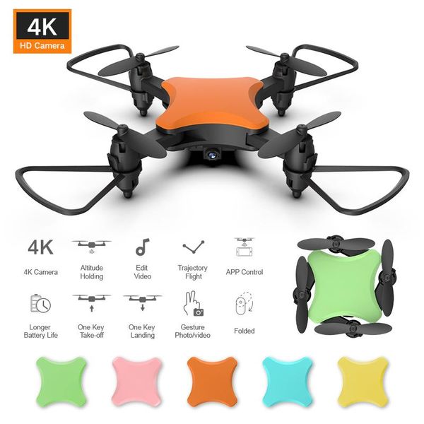 

cell phone mounts & holders foldable rc drone quadcopter with hd 4k camera wifi fpv voice control follow me helicopter altitude hold