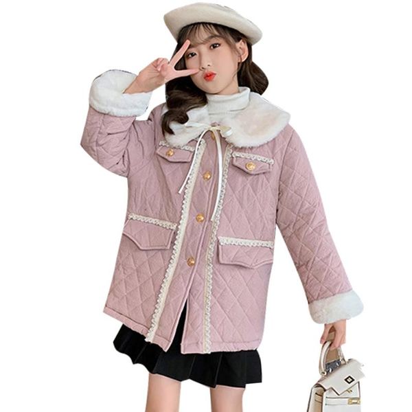 

jackets girls warm jacket thick coat for girl 2022 kids teen clothing, Blue;gray
