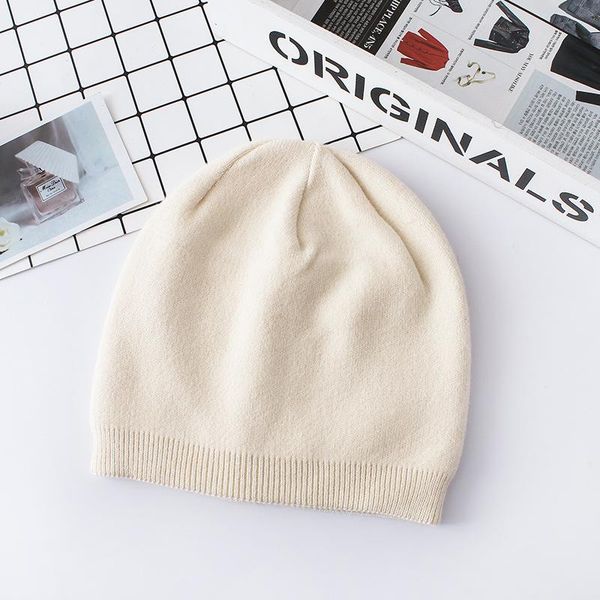 

beanie/skull caps [rancyword] unautumn winter solid color real cashmere beanies matched man woman warm skullies, Blue;gray