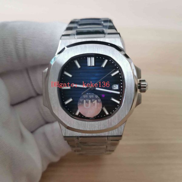 

u1 factory watches 40.5mm 5711 5711 1a/010 blue dial sapphire luminescent 2813 movement transparent mechanical automatic mens watch men&#039, Slivery;brown