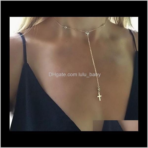 

& pendants jewelry necklaces chokers blessed cross rhineston cluster necklace religious faith pendant chain for women, gold sier tone drop d, Golden;silver
