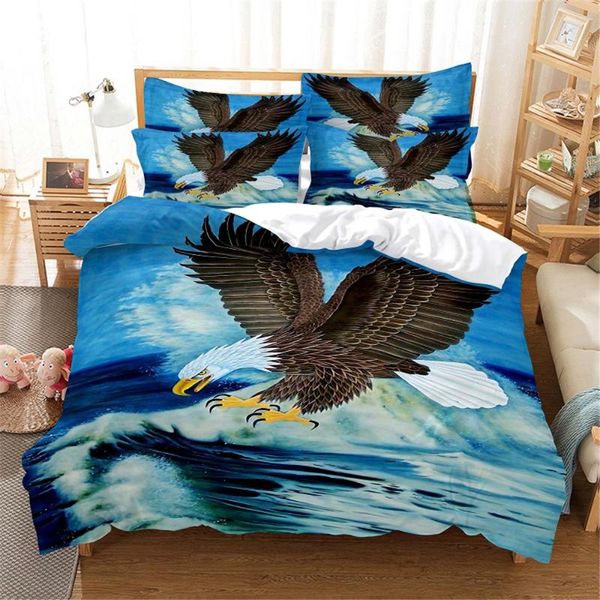 

bedding sets 3d eagle set  duvet cover bed cotton bedroom