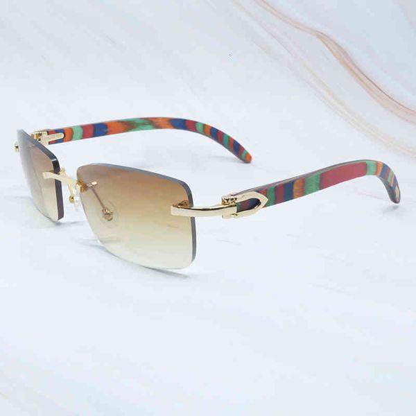 

multicolor wooden sunglass men rimeless carters women sun glasses square vintage signature designer fashion wood sun glasses frame glasses, Silver