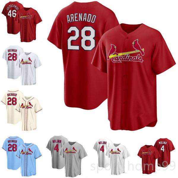 

2021 custom 4 yadier molina 28 nolan arenado jersey 22 jack flaherty 13 matt carpenter 11 paul dejong men women youth baseball jerseys, Blue;black