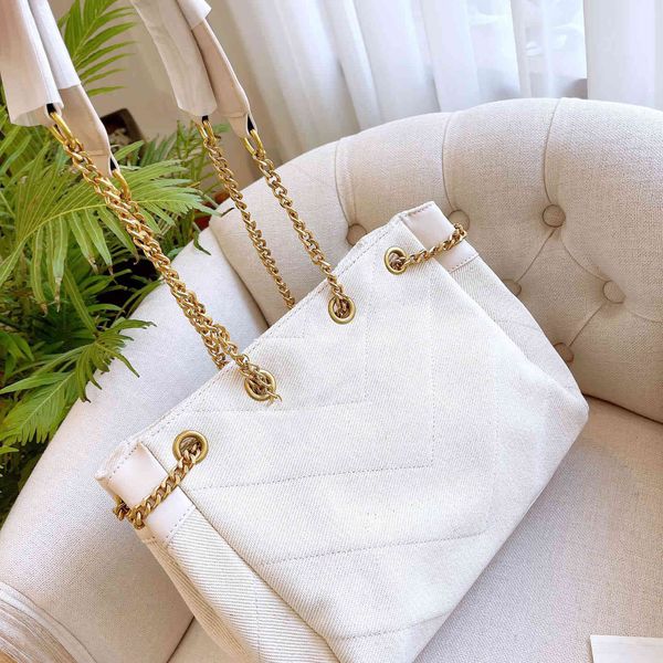 

design s large capacity new canvas tote bag fashion chain commuter shoulder bag