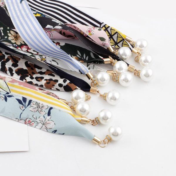 

belts women floral narrow silk scarf knotted cloth belt chiffon ribbon printing knot rope for dress coat waist decorative waistband, Black;brown