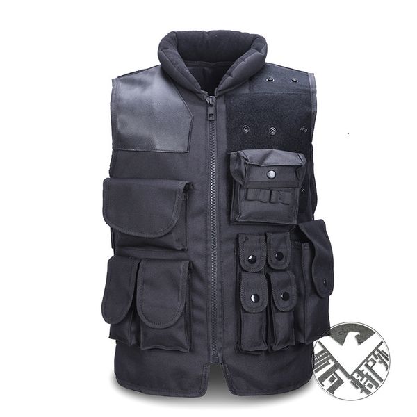 

black tactical security outdoor training combat cs field protective vest