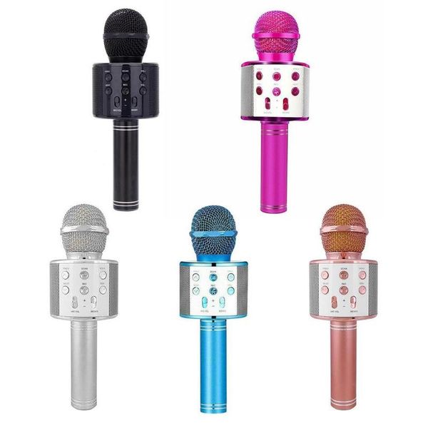 

portable bluetooth karaoke microphone wireless professional speaker home ktv handheld microphone player