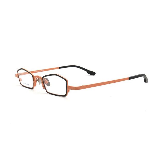 Montature per occhiali da sole moda Belight Optical Italia Design Titanium Strana forma irregolare Occhiali da vista vintage retrò Montatura per occhiali