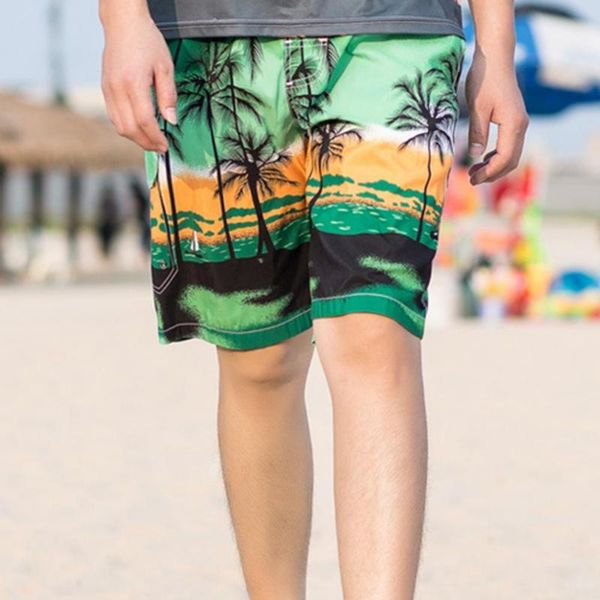 

men's swimwear swimsuit summer men 2021 swimming trunks short quick-drying plus size coconut tree