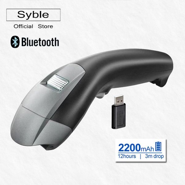 

scanners 2d qr barcode scanner with base, waterproof bluetooth & 2.4ghz wireless for supermarket payment xb-s80rb