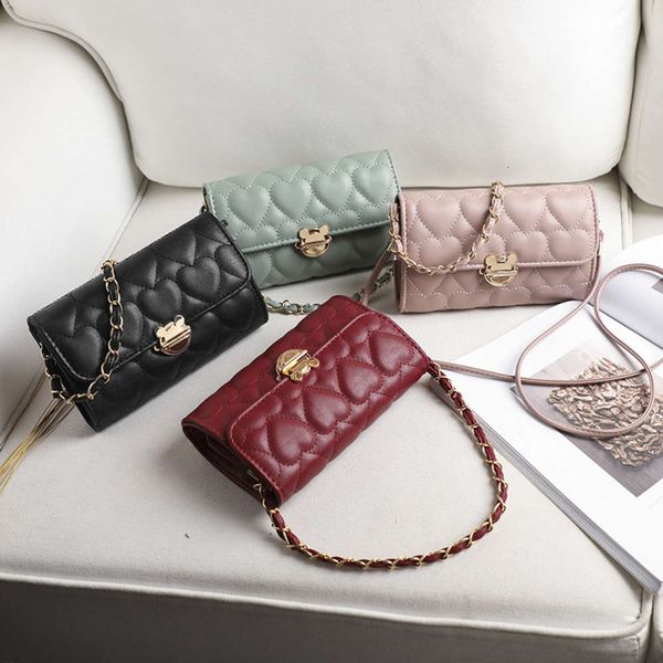 

2021 japan and south korea new fashion love embroidered small square bag