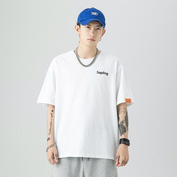 

men's t-shirts summer hip-hop t-shirt male/female couple pure cotton short-sleeved casual fashion cool street, White;black